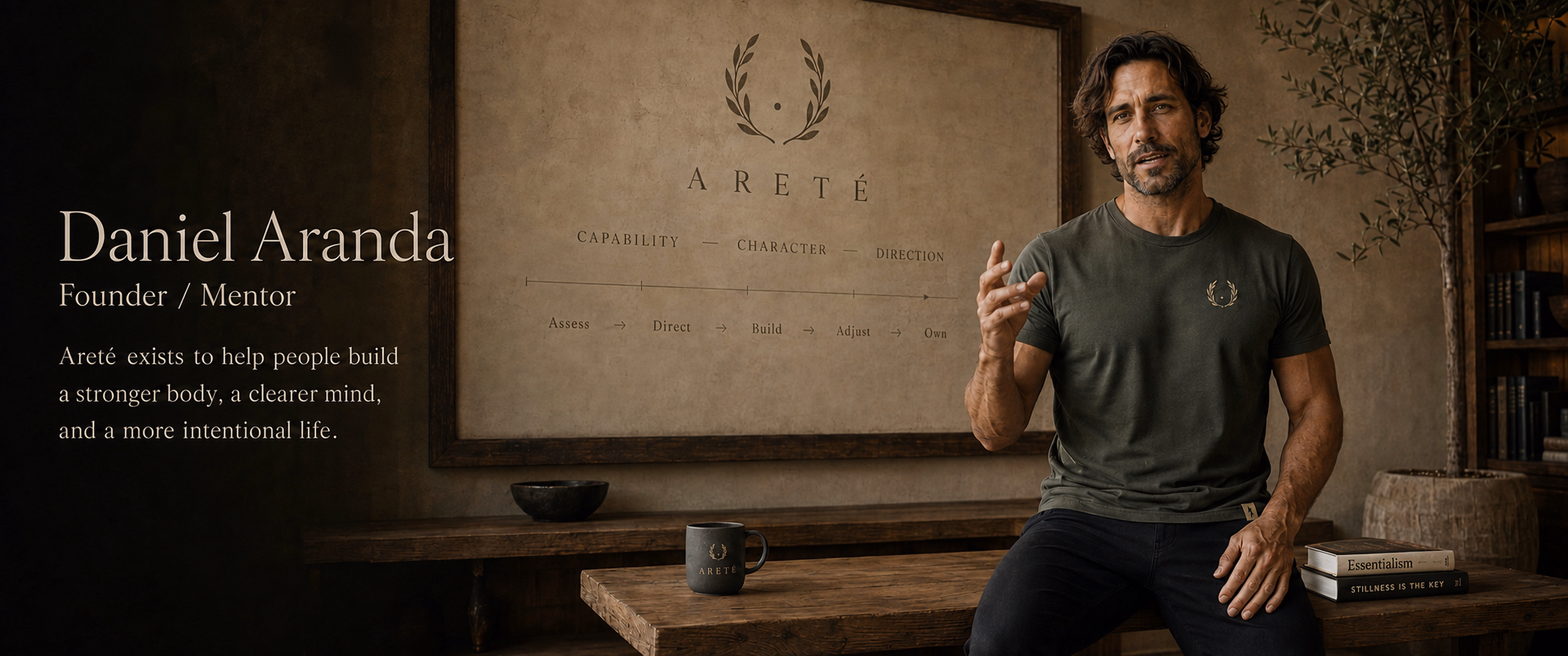 Daniel Aranda presenting the Areté Method